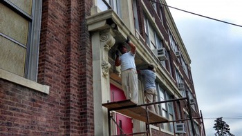 Stucco Canopy Repair