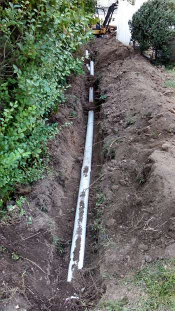 Seepage pit and Drainpipes